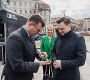 Laurynas Kasčiūnas, Vismantė Benkunskienė, Valdas Benkunskas