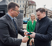 Laurynas Kasčiūnas, Vismantė Benkunskienė, Valdas Benkunskas