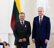 Apdovanojimų akimirka