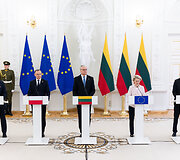 Alaras Karis, Andrzejus Duda, Gitanas Nausėda, Ursula von der Leyen, Edgaras Rinkevičius