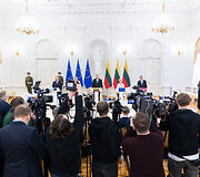 Alaras Karis, Andrzejus Duda, Gitanas Nausėda, Ursula von der Leyen, Edgaras Rinkevičius