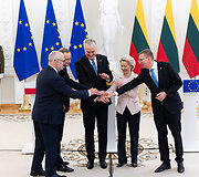Alaras Karis, Andrzejus Duda, Gitanas Nausėda, Ursula von der Leyen, Edgaras Rinkevičius