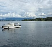 Laivas pakeliui į Gajos salą i&scaron; Borneo