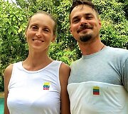 Ieva &Scaron;abanė ir Leonardas Pobedonoscevas savo gyvenimo jau neįsivaizduoja be Balio 