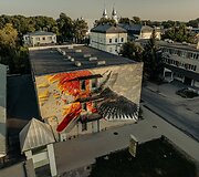 Pasvalys, gatvės meno pie&scaron;inys &bdquo;Skrydis&ldquo;
