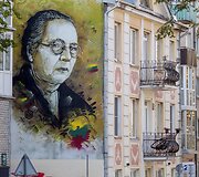 S.Jak&scaron;evičiūtė-Venclauskienės portretas, grafitis
