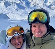 Mindaugas &Scaron;atkauskas su drauge Tonya