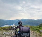 Panorama nuo motociklo