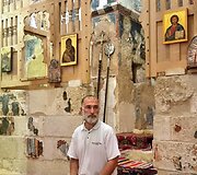 XI&ndash;XII a. Deir Mar Musa al-Habashi vienuolynas, įrengtas palei &Scaron;ilko kelią Sirijos dykumos kalno vir&scaron;ūnėje