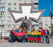 Ivano Frankivske prie S.Banderos paminklo