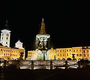 Česke Budekovicų centrinė miesto aikštė