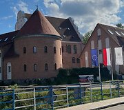 Gižycko pilis &ndash; vaizdas nuo pasukamo tilto