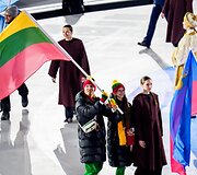 Lietuvos rinktinė žiemos olimpinių žaidynių uždaryme