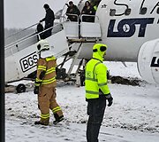 I&scaron; arti &ndash; Vilniaus oro uoste nuslydęs lėktuvas