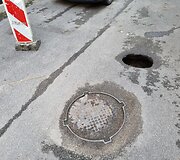 Įgriuva Vivulskio gatvėje