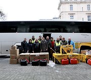 &bdquo;Stiprūs kartu&ldquo; dalija humanitarinę pagalbą Lvive