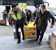 &bdquo;Stiprūs kartu&ldquo; dalija humanitarinę pagalbą Lvive