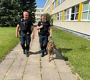 Prevencinė akcija prie Alytaus mokyklų