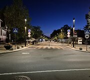 I&scaron;tu&scaron;tėjusi Palanga naktį