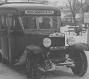 Autobusas kursuojantis mar&scaron;rutu Vilnius-Naujoji Vilnia 1937 m.
