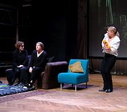 Repeticijos i&scaron; būsimosios Lietuvos nacionalinio dramos teatro premjeros &bdquo;Miegantys&ldquo;