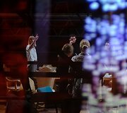 Repeticijos i&scaron; būsimosios Lietuvos nacionalinio dramos teatro premjeros &bdquo;Miegantys&ldquo;