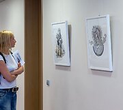 &Scaron;iluvos piligrimų centre atidaryta paroda &bdquo;15 Iliustracijų Romos Mi&scaron;iolui lietuvių kalba&ldquo;