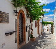Lindos gatvės Rodo saloje