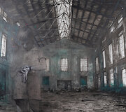 Rustam Mirzoev, Kiek valandų, 2018. Aliejus, drobė, 94x144 cm, 2500 EUR