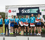 Vingio parke įvyko tvarus estafetinis miesto bėgimas &bdquo;Centric 5x5 Relay Run&ldquo;