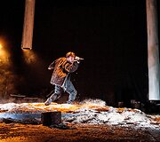 Scena i&scaron; spektaklio &bdquo;Valia&ldquo; (rež. Vladimiras Gurfinkelis)