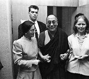 Dalai Lama Auk&scaron;čiausioje Taryboje. 1991 m. Nuotr. aut. Valentinas Juraitis (Vyzdys)