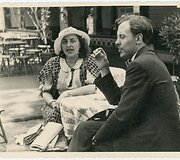 Aktoriai Elena Žalenkivičaitė-Petrauskienė ir Henrikas Kačinskas Palangoje. Apie 1930 m. 