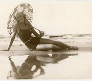 Baleto artistė Olga Malėjinaitė prie jūros. Apie 1930 m. 