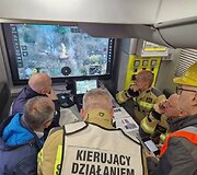 Krokuvoje į dangų &scaron;ovė 20 metrų ugnies stulpas