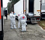 Rusija perdavė Ukrainai 1 tūkst. žmonių palaikus