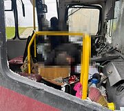 Rusai ap&scaron;audė keleivinį autobusą Chersone
