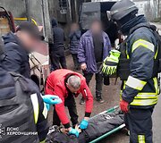 Rusai ap&scaron;audė keleivinį autobusą Chersone
