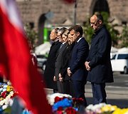 Galingiausių Europos valstybių vadovai atvyko į Kyjivą