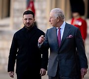 Karalius Karolis III Vindzoro pilyje priėmė Volodymyrą Zelenskį