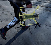 Karo Ukrainoje vaizdai Kostiantynivkoje &ndash; ukrainietis ne&scaron;asi numu&scaron;tą rusų droną
