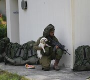 Izraelio karys Kfar Aza kibuce netoli Gazos