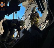 Rusų raketų ataka Zaporižioje