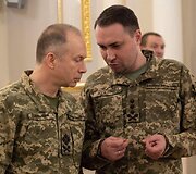 Oleksandras Syrskis ir Kyrylo Budanovas