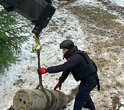 Kyjive neutralizuota raketos &bdquo;Kinžal&ldquo; kovinė galvutė