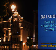 Vilniaus rotu&scaron;ė nu&scaron;vito ES spalvomis ir raginimu dalyvauti EP rinkimuose
