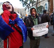 Protestai Sakartvele