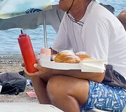 Pliažo prekeivis su spurgomis