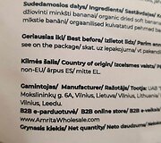 Džiovintų bananų pakuotė