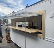 Picų vagonėlio Palangoje įrenginėjimas